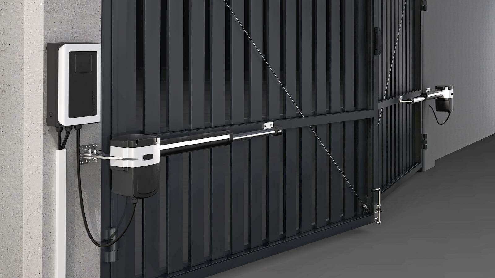 Новые электроприводы для распашных ворот ALUTECH Scopio